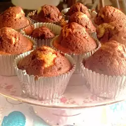 Colorful Muffins with Cocoa