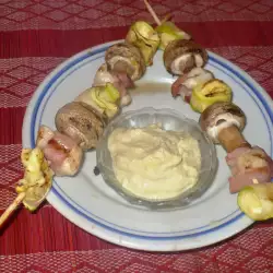 Chicken Skewers with Mozzarella