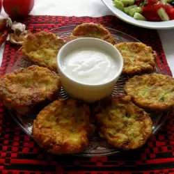 Zucchini Schnitzels with Feta and Cheese