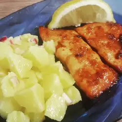 Salmón con miel y salsa de soja