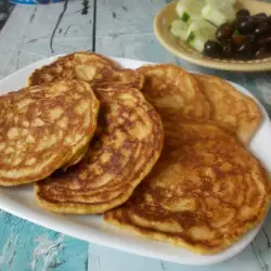 Tortitas de espelta con queso fundido