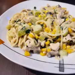 Instant Pot Spaghetti with Zucchini and Mushrooms