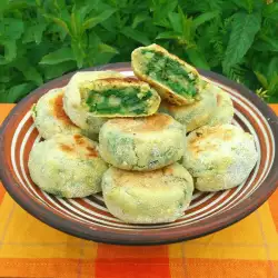 Spinach Patties with Spring onions and Spearmint