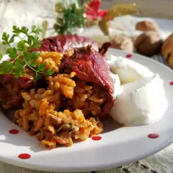 Пълнени чушки с ориз и кълцано месо