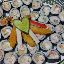 Sushi with Crab Sticks