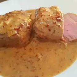 Pork Tenderloin with Honey and Two Types of Mustard