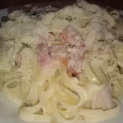 Einfache Tagliatelle Carbonara