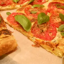 Tarta de tomates y queso crema