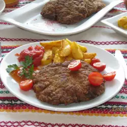 Rindfleisch Schnitzel aus Hackfleisch