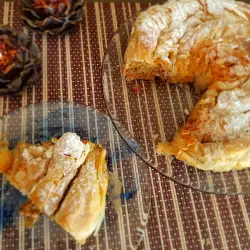 Quick Tikvenik (Filo Pastry Pie) with Boiled Pumpkin