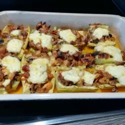 Zucchini with Bacon and Cheese