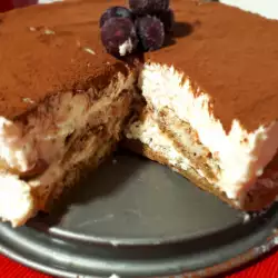 Tiramisú con crema de queso