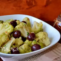 Warm Cauliflower and Olives Salad