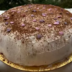 Ladyfinger Cake with Milk Chocolate