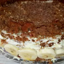 Torta sa gotovim korama, maskarponeom i bananama