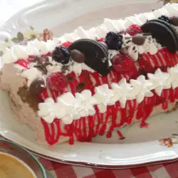 Rolat torta sa šumskim voćem i Oreo keksom