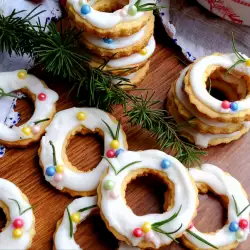 Galletas guirnalda navideñas al aroma de vainilla