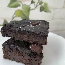 Vegan zoete aardappel brownie