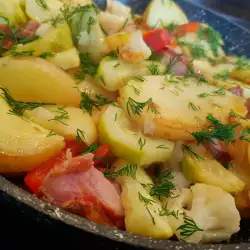 Vegetable Stew with Smoked Meat