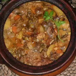 Rabbit with Vegetables in a Clay Pot