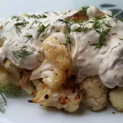 Roasted Cauliflower with Mayonnaise Sauce