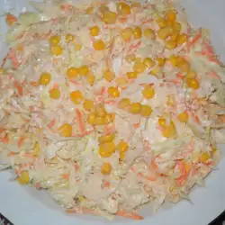 Cabbage Salad with Carrots and Mayonnaise