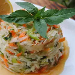 Winter Cabbage Salad with Carrots and Lemon