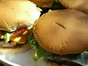 Hausgemachte amerikanische Burger