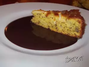 Appeltaart in Chocoladesaus