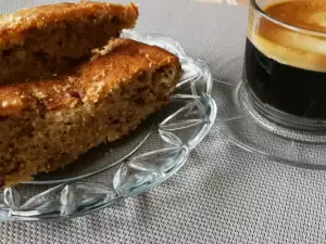 Любимый кекс с яблоками и грецкими орехами