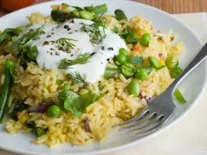 broad beans and rice