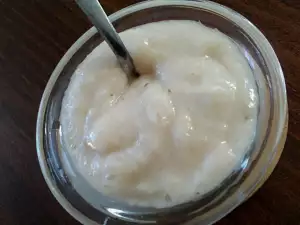 Banana Puree with Rice for Babies