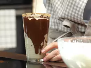 Batido de plátano con chocolate