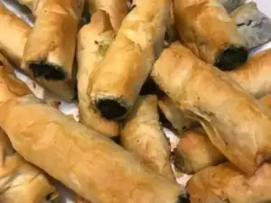 Vegan Spinach Filo Cigars