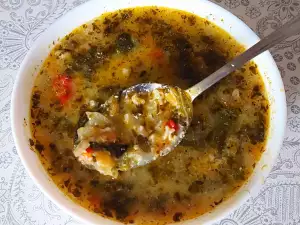 Sopa rápida de espinacas