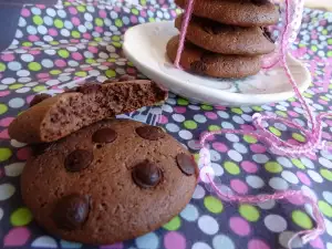 Snel te maken chocoladekoekjes met chocodruppels