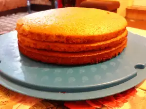 Bizcocho base para tartas hecho con claras de huevo