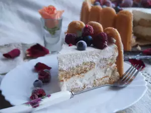 Tarta rápida con bizcochos de soletilla