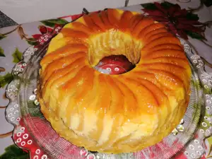 Tort de biscuiți cu cremă de caramel