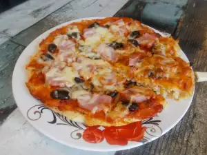 Pizzateig aus Kichererbsen