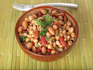 chickpeas and beans