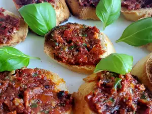 Bruschetta met tomatenpesto