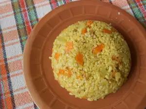 Булгур с праз и моркови