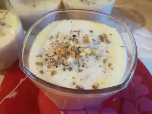 Bulgur met melk en rozijnen