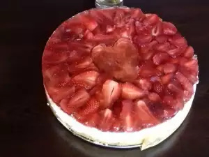 Tarta de queso con mascarpone y fresas