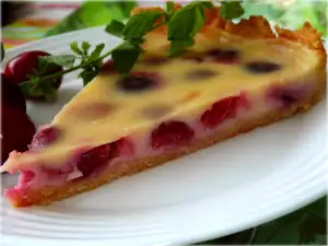 Tarta de cerezas con yogur