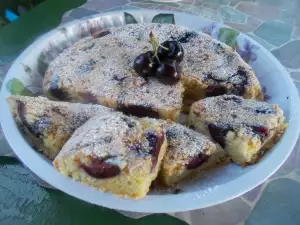 Pastel Retro de Cerezas con Frutos secos