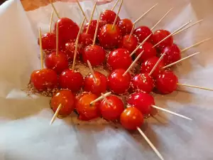 Gekarameliseerde cherrytomaten