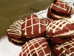 Red velvet valentijnskoekjes met karnemelk