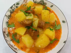 Stoofpotje van aardappel en chorizo